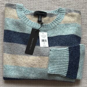 H Halston Women’s Wool Blend Striped Sweater Size XLarge
